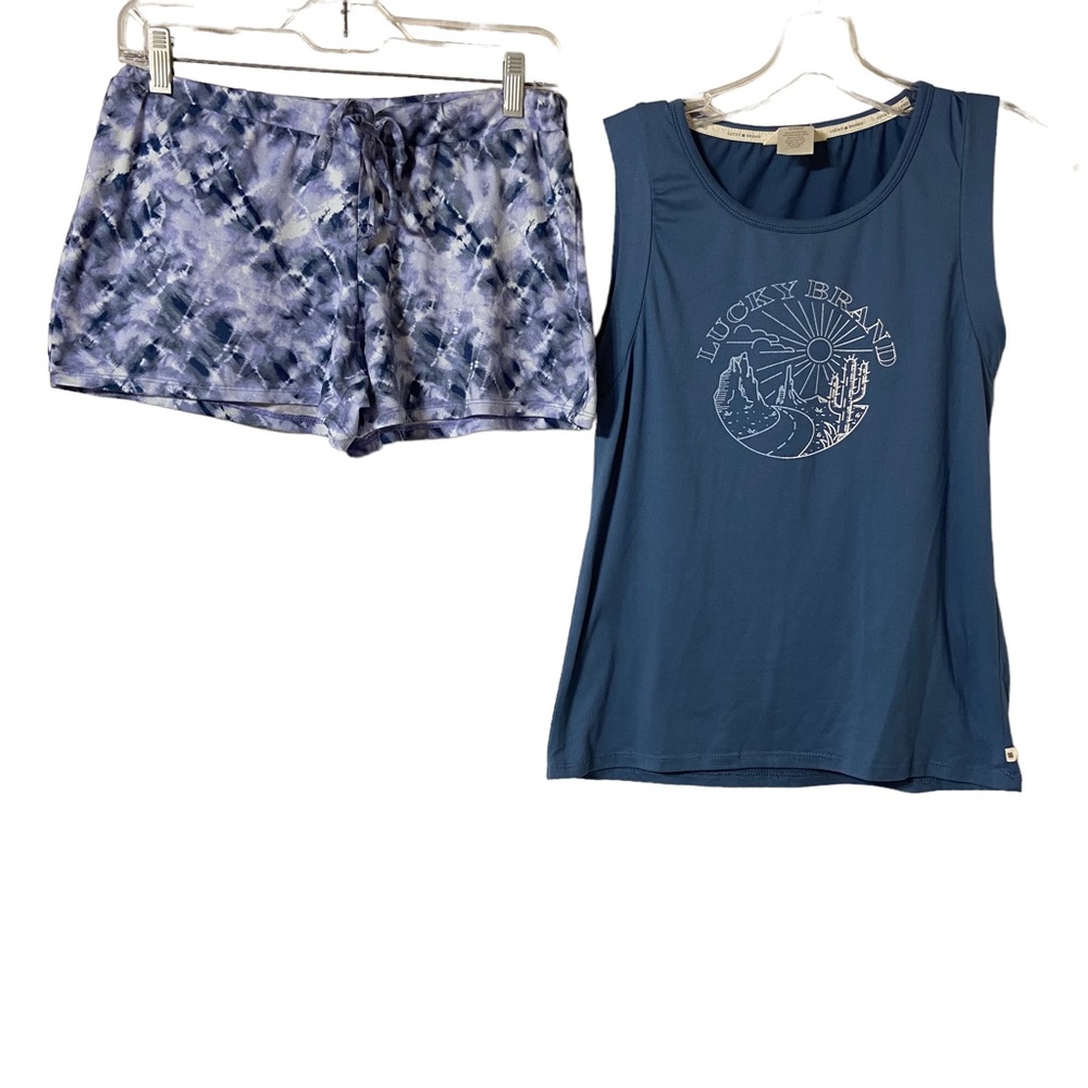 Lucky Brand Shorts and Tank Top Pajama Set Size S